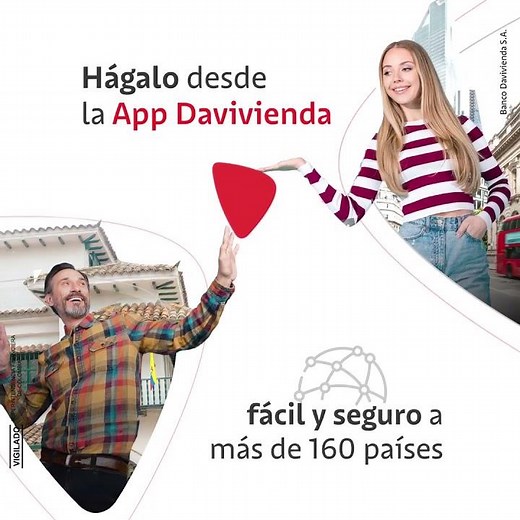 Envíe dinero desde la App Davivienda a más de 160 países | Banco Davivienda