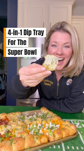 If you’re looking for a Super Bowl appetizer that will actually stop people mid-conversation, this is it. 🍽️ here’s the recipe: https://www.stephreallife.com/4-in-1-pizza-dough-balls-dip-tray/ 📌 Save this video for later 📲 Follow along so you don’t miss any recipes! 🌟 I would greatly appreciate it if you could take a moment and leave a 5 star ⭐️ review on my blog! Super Bowl party food ideas, dip recipes, football food | Stephanie Gigliotti