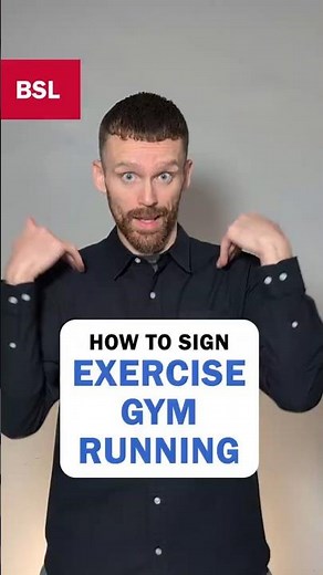 How to sign Exercise, Gym and Running: BSL Sign of the Day 258