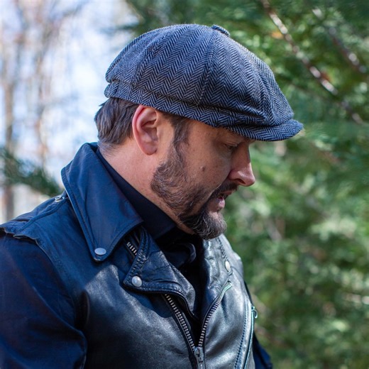 Wool Herringbone Newsboy Cap: Gray Peaky Blinders Style - Etsy