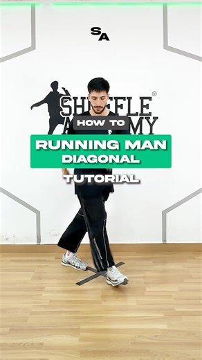 Running Man Tutorial 👟 Save. & Try! #shuffledance #cuttingshapes