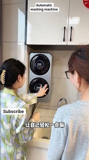 part 238.Smart Wall-Mounted Washing Machine Space-Saving & Stylish Design Perfect for Modern Homes