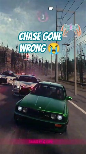 INSANE Police Chase Gone Wrong 💀 | Got BUSTED in NFS Heat 🚔🔥 #automobile #gaming#shorts #viralvideo
