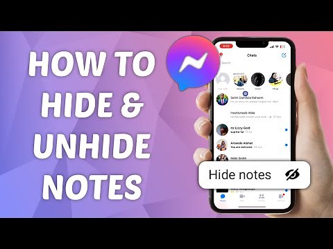 How to Hide & Unhide Notes on Messenger
