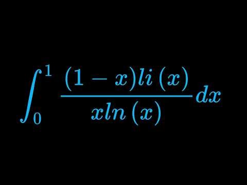 Monster Integral of (1- x)li(x)/xln(x) dx from 0 to 1