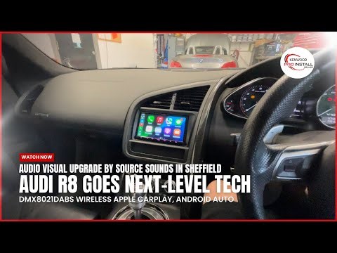 Supercar Tech Upgrade Audi R8 Gets Wireless CarPlay, Android Auto KENWOOD DMX8021DABS #audio #audir8