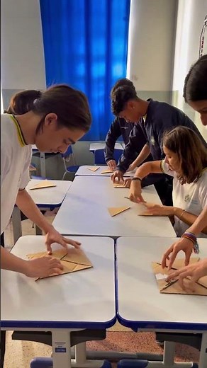 O game dos quatro triângulos isósceles📐📐📐📐 #educação #escola #ciência #professor