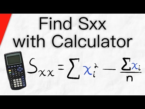 Find Sxx for Data with Calculator | Statistics Exercises