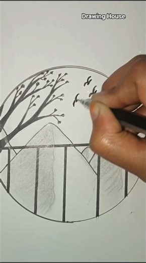 ✨🌿 Drawing nature beauty easily ✨🌿 #shorts #shortvideo #art #drawing #painting #drawingideas