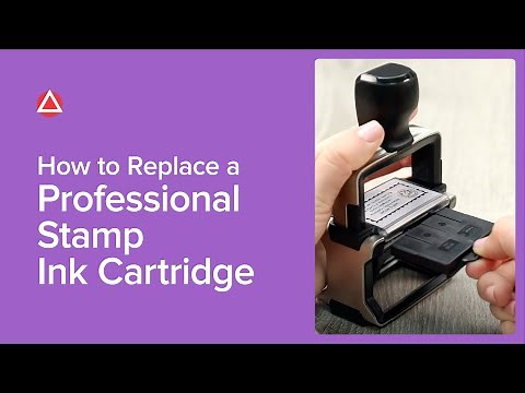 How To Replace A Professional Stamp Ink Cartridge
