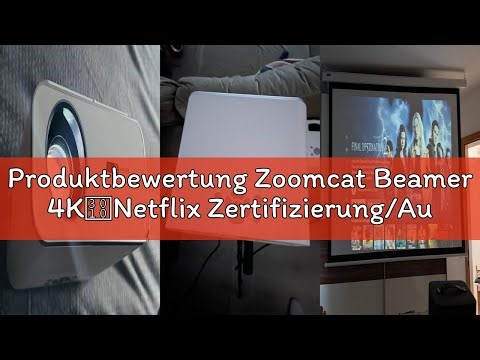 Produktbewertung Zoomcat Beamer 4K【Netflix Zertifizierung/Autofokus】 Auto Keystone WiFi Bluetooth5.2