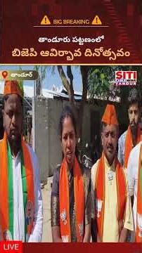 తాండూర్ పట్టణంలో ఘనంగా బిజెపి 46వ ఆవిర్భవ దినోత్సవం