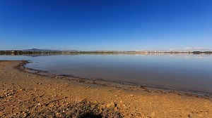 Larnaca Salt Lake in Larnaca, Cyprus