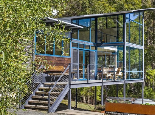 Embrace nature in this glass and steel architectural treehouse - realestate.com.au