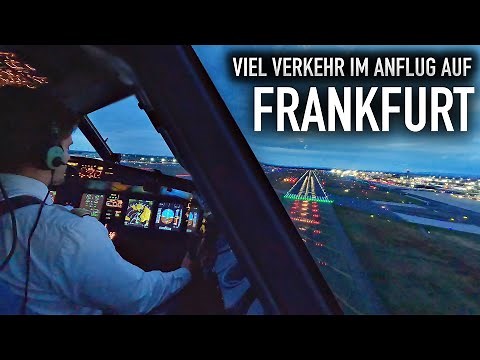 Viel Verkehr im Anflug auf Frankfurt! Ich nehme euch mit ins Cockpit! AeroNewsGermany