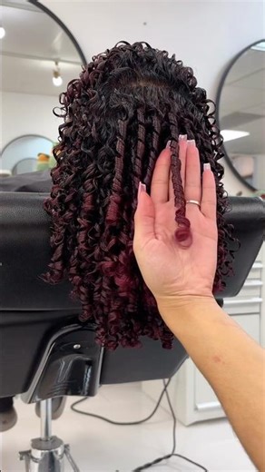Her curls said 🍇🍇 #hairtok #hairtransformation #curlyqueen #curlyhair