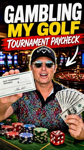 My Golf Tournament Paycheck Is Going on ONE Hand of Blackjack