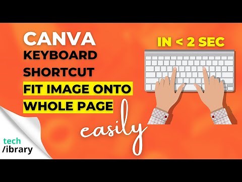 Canva Keyboard Shortcut to Fit Image to Whole Screen 🔥
