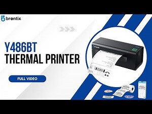 BRONTIX Y486BT 4-Inch Bluetooth Thermal Printer | Full Setup, App & Calibration Tutorial Full Video