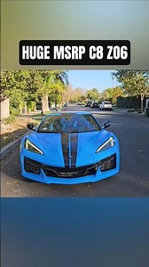 HUGE MSRP C8 ZO6 #c8 #c8z06 #zo6 #corvette #cars