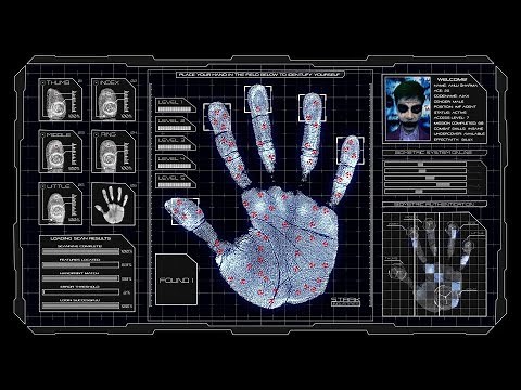 'Futuristic Biometric Hand Scanner 2018' by | Anuj Sharma | After Effects |