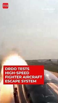 WATCH: DRDO Conducts High-Speed Rocket-Sled Test Of Fighter Aircraft Escape System