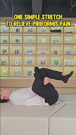 One Simple Piriformis Stretch to Relieve Buttock & Hip Pain | Quick Pain Relief Routine #health