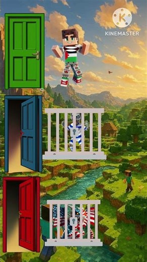 PINTU MANA YANG BENAR #kartun #kartunlucu #funnyvideo #minecraft #shorts #trending