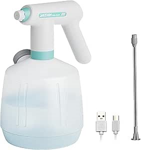 Electric Spray Bottle 0.53 Gallon Garden Indoor Watering Can Portable Battery Powered Pump Plant Mister Automatic Water Sprayer