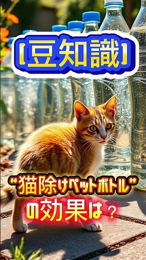 【豆知識】“猫除けペットボトル”の効果は？#猫除け #ペットボトル #猫雑学 #暮らしの知恵 #都市伝説