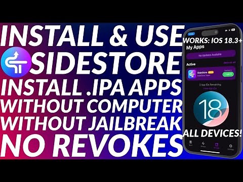 Install Sidestore iOS 18 | Install .iPA files iOS 18 Without PC | No Jailbreak| Get Sidestore on iOS