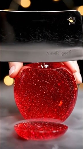 apples like jewels.#asmr #relaxing #satisfying #relax #fruit #cooking #oddlysatisfying #candle