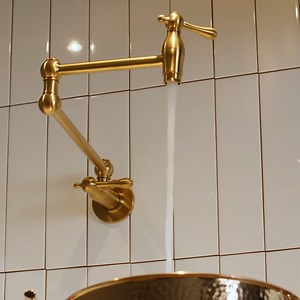 5.2K views · 19 reactions | As shown by our new Traditional Pot Filler, streamlining your kitchen is made into the most elegant statement (not to mention an ASMR moment). Shop all pot fillers: https://bit.ly/4cVeOJ2 | Signature Hardware | Facebook