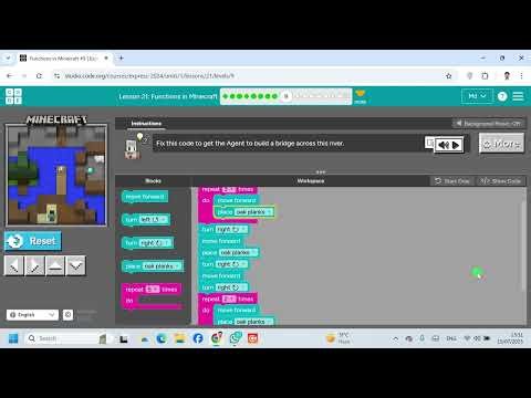 Lesson 21 Functions in Minecraft 9