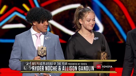 Ryder Noche and Allison Gandlin win first ever NFL Flag Players of the Year