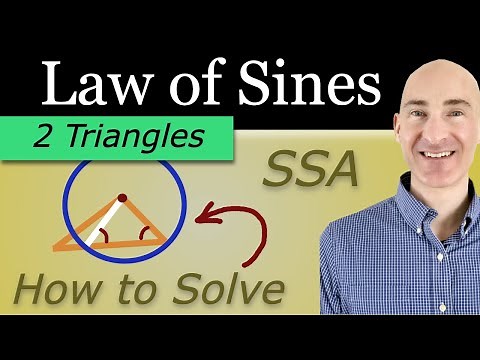 How to Easily Setup and Solve 2 Triangles in the SSA Ambiguous Case