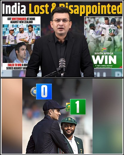 2.5M views · 84K reactions | Ind vs SA : South Africa skittle India for 93, take 1-0 series lead, India Lost & Disappointed ! #indvssa #tembabavuma #jaspritbumrah #washingtonsundar #tataipl #mohammedshami #ajitagarkar #shubmangill #ipl #srh #dc #lsg #INDvsSA #TeamIndia #AjitAgarkar #GautamGambhir #Akashdeep #PrasidhKrishna #WashingtonSundar #AbhishekSharma #SuryakumarYadav #TilakVarma #JiteshSharma #ShivamDube #AxarPatel #ArshdeepSingh #VarunChakaravarthy | Shubhankar Mishra | Facebook