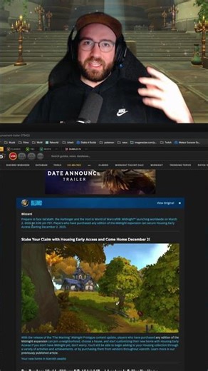 Midnight Release Datum!! #worldofwarcraft #midnight #warcraft #communitytalk #news