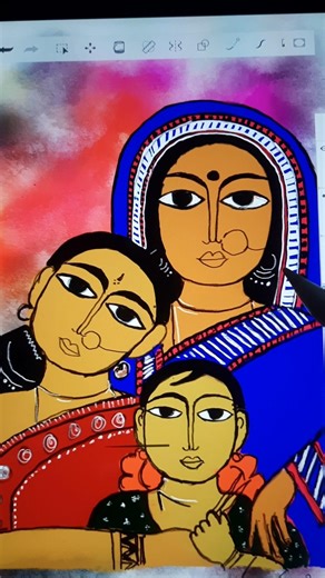 How to make digital art by using IPad for Beginners 💫 #youtubeshorts #viral #trending #shorts