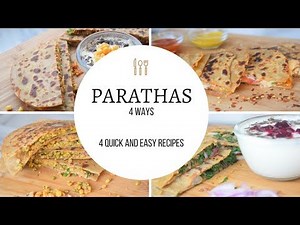 4 Breakfast Parathas Recipe | Paratha 4 Ways | Indian Parathas Recipe