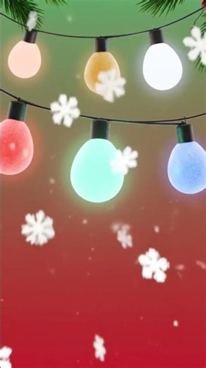 Relaxing Christmas Lights Loop | Baby Sensory Animation 🎄