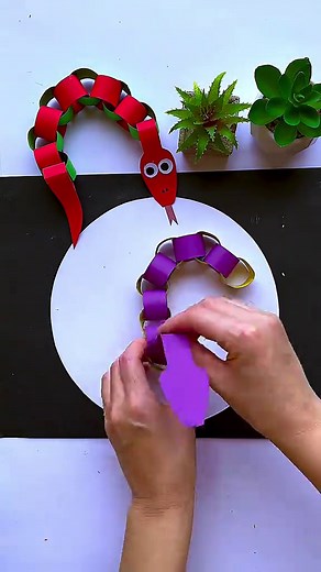 Colorful Paper Caterpillar Craft for Kids