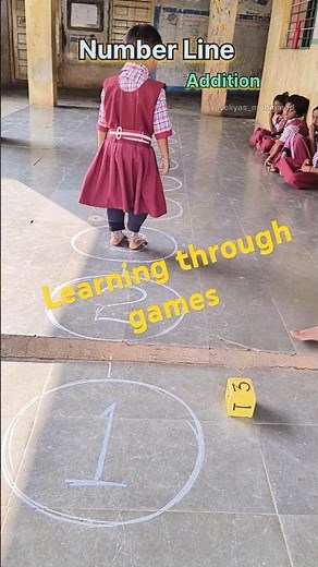 Addition | Number Line | Adding numbers | Teacher Innovation Ideas | Learning through games| #shorts