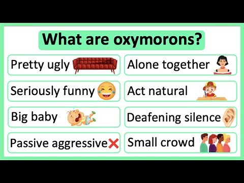 What are oxymorons? 🤔 | Oxymorons in English | Learn with examples