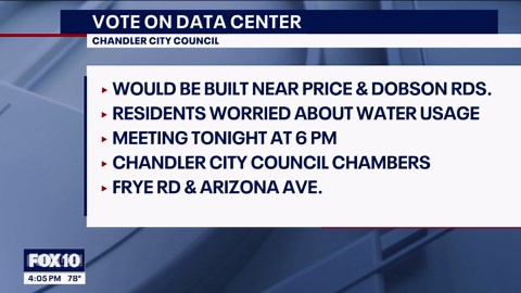 Chandler to vote on controversial data center project