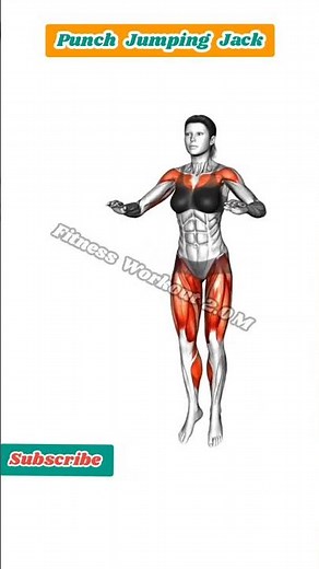 Punch jumping jack exercise