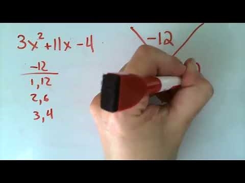 You can use the X Method to Factor Quadratics whether or not the squared term has a coefficient!