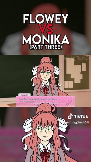 Flowey vs. Monika 3! Full song on YouTube! #gamingplush64 #rapbattle #dokidokilitteratureclub #fyp #undertale