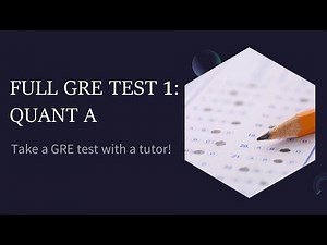 FULL GRE TEST 1: Quant Section A (Factorials, No. of Multiples in a Series, Inequalities & more!)