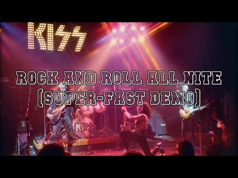 Kiss - Rock And Roll All Nite (Super-Fast Demo) Lyric Video